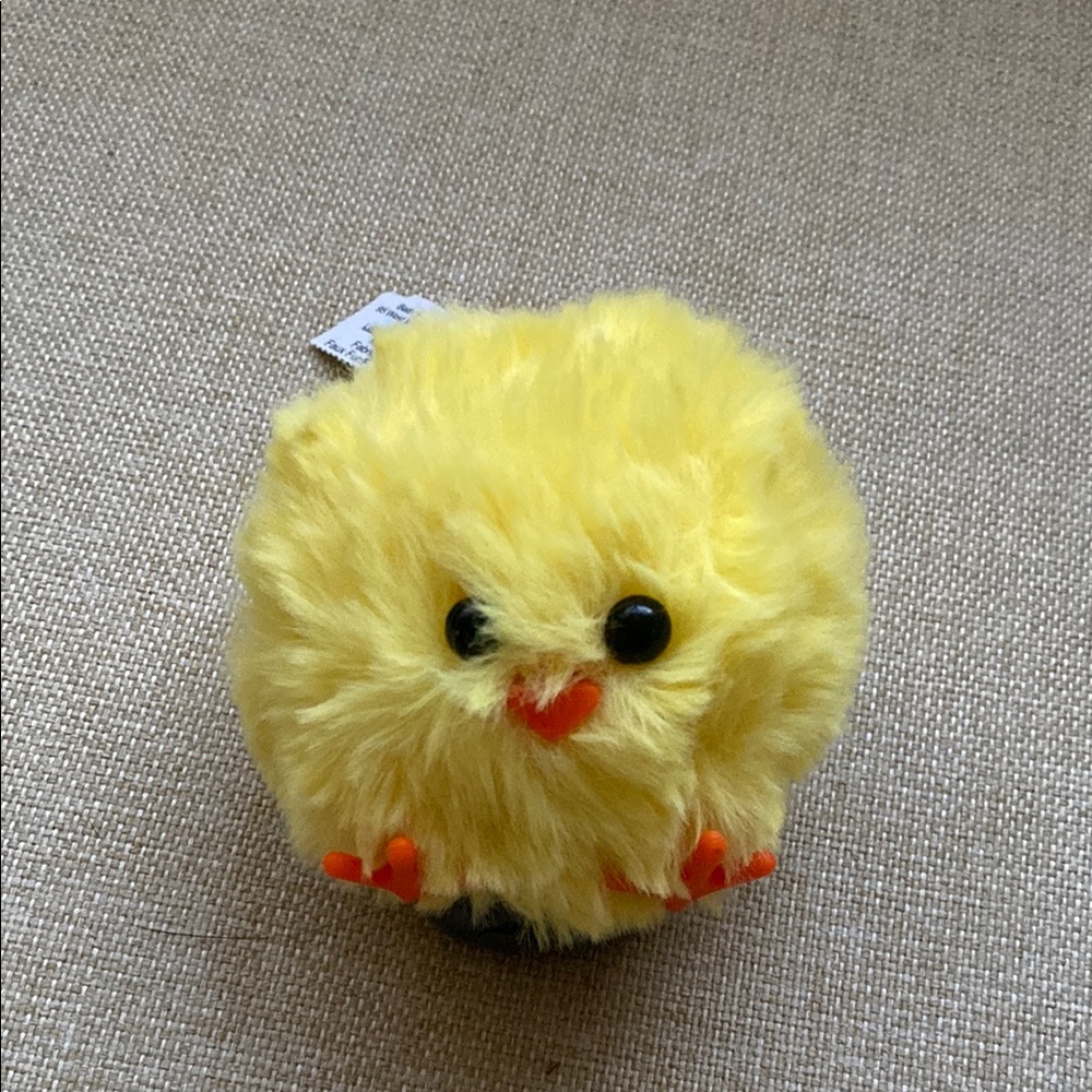 Yellow Plush Chick hand sanitizer holder